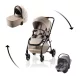 Britax Römer Rio Comfort Core Set STYLE 3in1 Rio babakocsi + mózeskosár + Baby-Safe Core babahordozó - Teak
