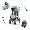 Britax Römer Smile 5Z Comfort Core Set STYLE 3in1 Smile 5Z babakocsi + mózeskosár + Baby-Safe Core babahordozó - Harbor Blue