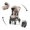 Britax Römer Smile 5Z Comfort Core Set STYLE 3in1 Smile 5Z babakocsi + mózeskosár + Baby-Safe Core babahordozó - Teak