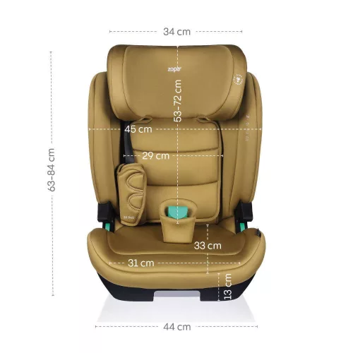 Zopa Matrix i-size gyerekülés 100-150cm - Ivory Beige