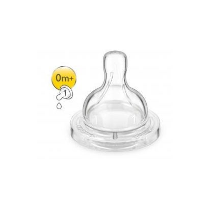 Avent Classic+ 1 lyukú etetőcumi (2db) - 0h+