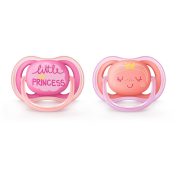   Avent Ultra Air 2 db-os játszócumi (6-18 hónap) - Rózsaszín - Little Princess