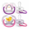 Philips Avent Ultra Air 2 db-os játszócumi (0-6 hónap) - Pingvin és csibe