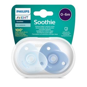   Philips Avent SCF099/21 Soothie 2 db-os Ortodontikus játszócumi (0-6 hó) Fiús - Kék