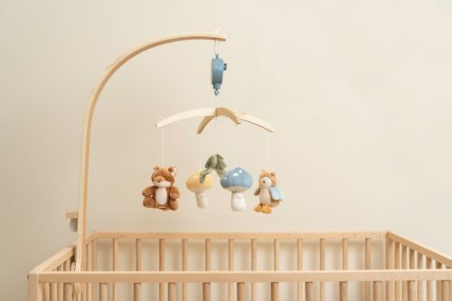 Little Dutch Zenélő körfogró natúr vázzal - Forest Friends