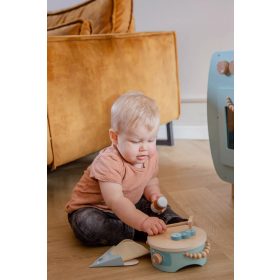   Label-Label Fából készült Palacsintasütő készlet - Kék