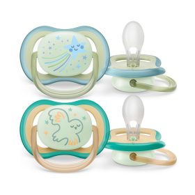   Philips Avent SCF376/18 Játszócumi Ultra air éjszakai 0-6hó 2 db - Fiús