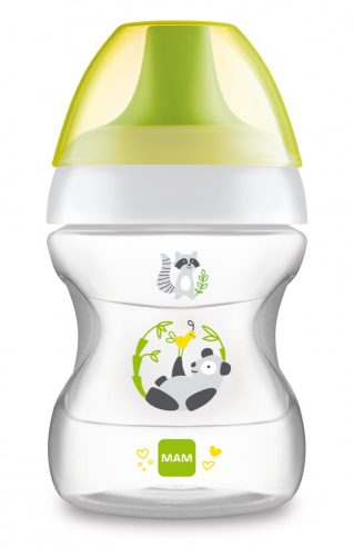 MAM Learn to Drink Planet Love ivópohár 190 ml - 6 h+  - Zöld - Panda