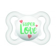   MAM Air Happy szilikon cumi (0-6 hónap) - Fehér - Super love