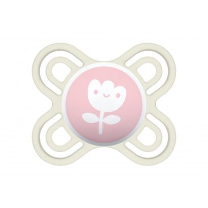 MAM Perfect Start Fairytale szilikon cumi (0-2 hónap) - Rózsaszín - Virág