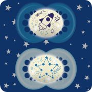   MAM Original Astro éjszakai cumi dupla 6h+ - Sötétkék-Kék