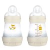 MAM Matt Forest Anti-Colic cumisüveg 0h+ - 160 ml - Fehér