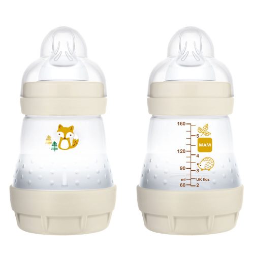 MAM Matt Forest Anti-Colic cumisüveg 0h+ - 160 ml - Fehér