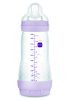 MAM Anti-Colic Matt cumisüveg 320 ml (2024) - 4h+ - Lila - Zsiráf