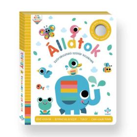   Csengőkert Kiadó: Állatok – Interaktív képeskönyv az érzékek fejlesztésére