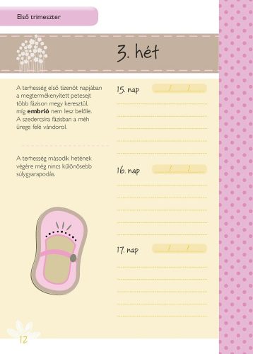 Napraforgó Napló a babavárás 9 hónapjáról