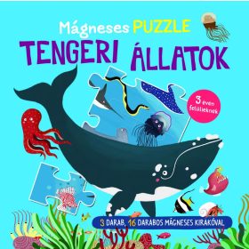 Napraforgó Mágneses puzzle - Tengeri állatok