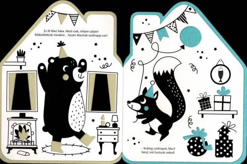 Napraforgó Színes házak - Maci otthona