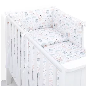   MTT 3 részes ágyneműhuzat szett (100x135cm) - Bagoly és Nyuszi