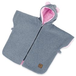 MTT Autós maci kabát - Szürke - Rózsaszín kapucnival