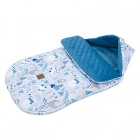   MTT Őszi bundazsák (0-12 hónapos) - Szürke alapon pingvinek