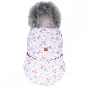   MTT Combo Bundazsák - Fehér alapon rózsaszín tölgyfa levelek