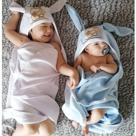 MTT Kapucnis macifüles fürdőlepedő - Fehér