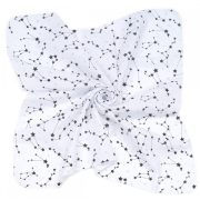   MTT Kis textil pelenka  3 db - Fehér alapon fekete csillagképek