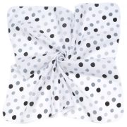   MTT Kis textil pelenka  3 db - Fehér alapon fekete-szürke pöttyök