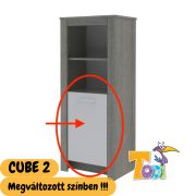 Todi Cube keskeny nyitott +1 ajtós szekrény - 140 cm magas
