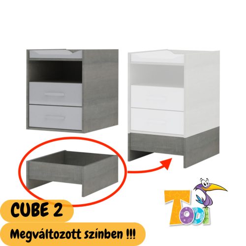 Todi Cube 2 magasító, önállóan használt komód alá - kombiágyhoz